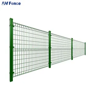 3d Curved Galvanized Welded Wire Mesh Fence Triangle Mesh 3d Fence thumbnail-6