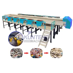 Large Dustbin for Sorting Table With Scrapshoot Hole Waste Segregation Machine Sorting Line thumbnail-1