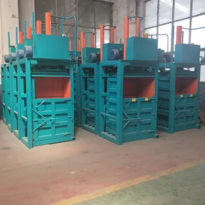 Small Vertical Hydraulic Baler for Waste Cardboard Paper Plastic Recycling thumbnail-3