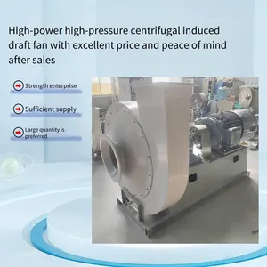 High Wind Pressure Type Anti-corrosion Centrifugal Fan, Made of Frp Material, Fiberglass Induced Draft Fan, Blower Material thumbnail-5