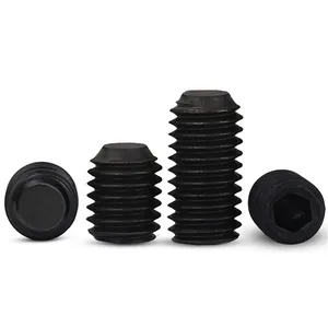 DIN 916 Nylon Patch Screw Carbon Steel Alloy Steel Hex Socket Set Screws With Cup Point thumbnail-2