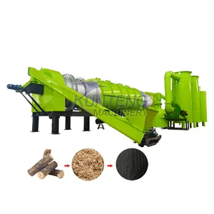 Complete Chaff Straw Charcoal Powder Making Machine Olive Pomace Charcoal Production Line EPC thumbnail-1