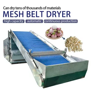 Industrial Continuous Garlic Dryer Machine Automatic Fresh Garlic Slice Flakes Dehydrator Drying Processing Plant Set EPC thumbnail-1