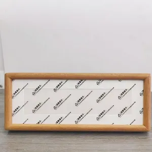 30*11cm Xuan Paper Thickened Wooden Marble Style Golden Teak Color Frame thumbnail-1
