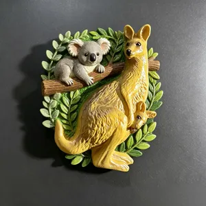 OEM ODM Resin Enamel Refrigerator Magnet World Country Travel Souvenir Metal Enamel Badge Keychain Wholesale thumbnail-3