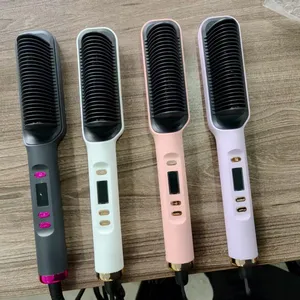 Electric Hair Straightening Brush — 40W, Dual Voltage 110-240V, Portable Hair Styler thumbnail-4