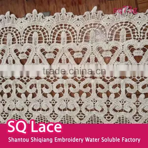 Wholesale Water Soluble Lace Fabric Cotton Embroidery Full Lace thumbnail-1