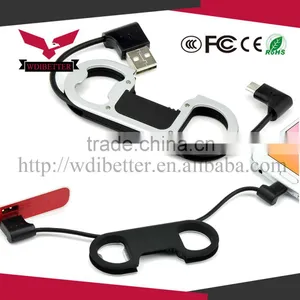 Micro USB to USB 2.0 Data/Charging Cable And Bottle Opener thumbnail-2