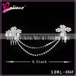 Hair Accessories Wholesale Crystal Bling Bling Hair Chain,indian Bridal Hair Jewelry thumbnail-2