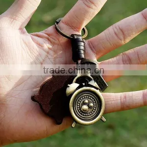 Promotional Cheap High Quality Handmade Custom Leather Keychains thumbnail-4