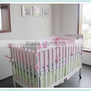 Sweet Zoo Girls Crib Bedding Set Dust Ruffle Set From Professional Manufacturer thumbnail-6