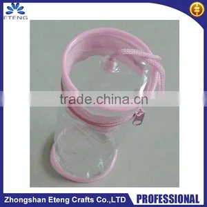 Popular Custom Made Round Shaped Clear Cosmetic Bag,rough Soft Plastic Clear Goods Bag,clear Plastic Zipper Cosmetic Bags thumbnail-1