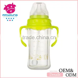 Baby Gift Set Glass Ware Wide Neck Bottles 240ml Baby Feeding Bottles for Baby Food Ensure Milk thumbnail-1