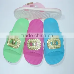 Jelly Slipper With Flower for Lady Pvc Slipper thumbnail-2