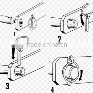 Manufacturer Price Nickel Plated O Shape Linch Pin Hitch Pin Clip Single Winded Rigging Hardware 11mm thumbnail-4