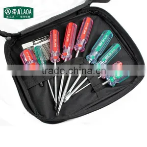 9pcs Colorful Transparent Handle Screwdriver Set Crossed and Slotted Screwdriver thumbnail-6