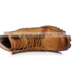 New Design High Cut Leather Men Shoes thumbnail-3