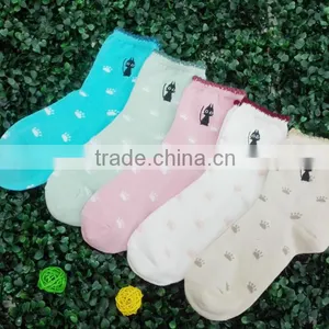 Beautiful and Comfortable Cotton Socks for Girls and Women thumbnail-3