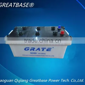High Quality N200- 12V 200ah Dry Charge Heavy Duty Vehicle Battery thumbnail-4