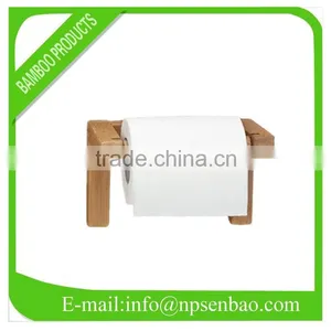 Bamboo Rotating Paper Holder thumbnail-1