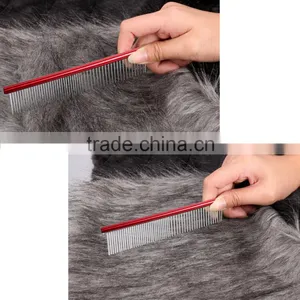 Homdox Pet Dog Pet Stainless Steel Grooming Long Comb Silver AM002861 thumbnail-3
