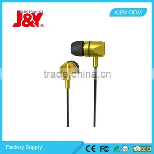 JY-E172 Gold MP3 Mini In Ear Metal Earphone Earbud thumbnail-1
