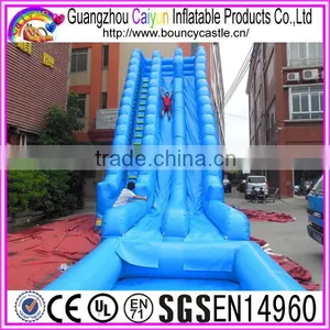Blue Giant Inflatable Wate Slide With Pool For Sales thumbnail-1