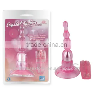 China Gay Free Multi-speed Pink TPE Expand Anal Butt Plug thumbnail-1