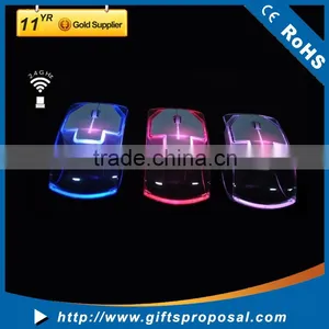2.4G Wireless Laptop Mouse Silent Gamer Transparent LED Ultra-thin 1000DPI Glow Gaming Mouse Mice for Notebook Desktop Computer thumbnail-5