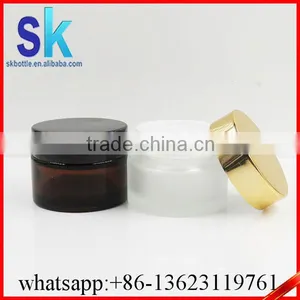 30g 50g Cosmetic Clear Glass Jar With Lids thumbnail-2