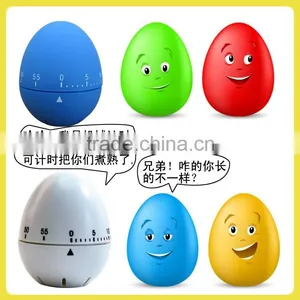 Novelty & Cute Colorful Egg Mechanical Kitchen Timer thumbnail-3