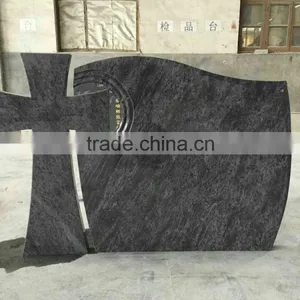 Bahama Blue Granite Headstone Granite Tombstone Design Quality Choice thumbnail-6