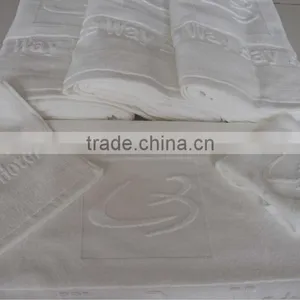 White Color Towels With Logo Hotel Towels thumbnail-1