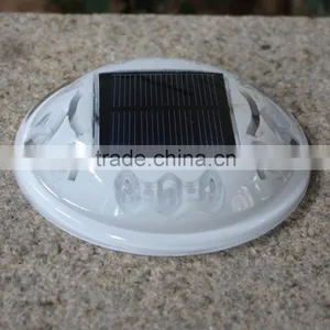1PC Solar Power LED Road Stud Marker Outdoor Path Deck Garden Yard Lights Lamp Lighting, Red, White Solar Light thumbnail-1