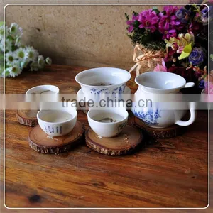 Customize Logo Printed Wood Teacup Mat thumbnail-1