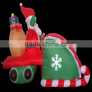 DJ-XT-02 Santa Sack Driving Snowmobile Christmas Airblown Inflatable thumbnail-2