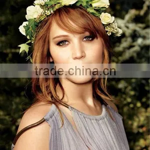 New Artificial Flower Crown Decorative Artificial Flower Crown Headband Flower thumbnail-2