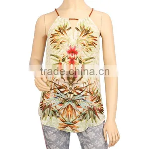 NEW Arrival 2015 Summer Women's Sleeveless Shirt Chiffon Blouse Tops thumbnail-2