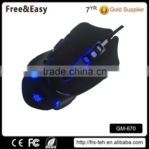 Black Rubber Coating Led Backlight Gaming Mouse for Computer Supplier's Choice thumbnail-3