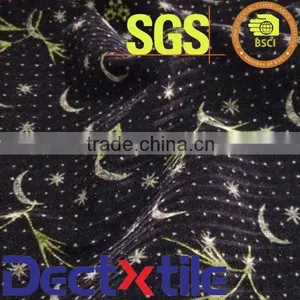 100%Polyester Embossed Flocking Knitted Fabric Roll For Sofa thumbnail-2