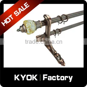 KYOK High Quality Cheapest Curtain Rod Bracket , Double Curtain Bracket thumbnail-6