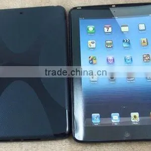 Soft X-shape Design TPU Gel Case for Mini Ipad 7" thumbnail-1