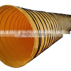 900mm Yellow Helix Spiral Tunnel and Coal Mine Ventilation Fan Air Duct thumbnail-1