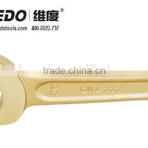 17mm-110mm DIN133 Aluminium Bronze Non Sparking Tools Striking Open Wrench thumbnail-1