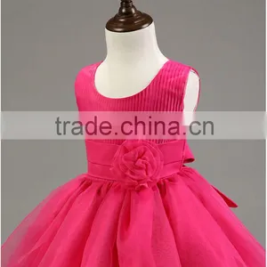 New Design Wholesale Big Bowknot Vintage Style Boutique Girls Princess Party Dresses 2015 TR-WS27 thumbnail-3