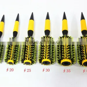 Wooden Hair Brush With Boar Bristle Mixed Nylon thumbnail-1