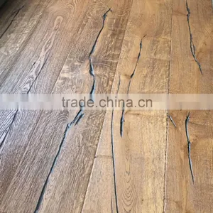 Distressed White Oak Multilayer Engineered Wood Flooring CDE Grade thumbnail-4