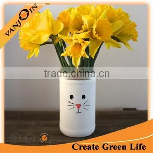Home Decoration Custom Painting Mason Jar Glass Vase Wholesale thumbnail-2