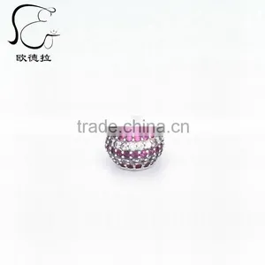 Colourful 925 Silver Crystal Rondelle Beads thumbnail-3