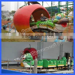 Adult Rides Train Set Apple Worm Train Ride thumbnail-1